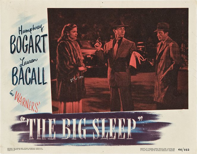 Le Grand Sommeil - Cartes de lobby - Lauren Bacall, Humphrey Bogart