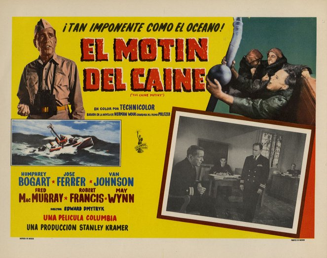 The Caine Mutiny - Lobby Cards - Humphrey Bogart, E.G. Marshall