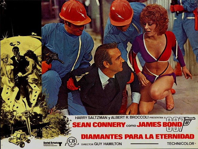 007 - Os Diamantes São Eternos - Cartões lobby - Sean Connery, Jill St. John