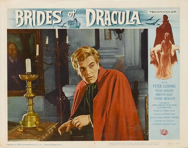 The Brides of Dracula - Lobby Cards - David Peel