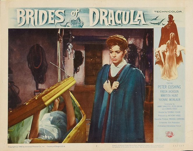 Les Maîtresses de Dracula - Cartes de lobby - Yvonne Monlaur