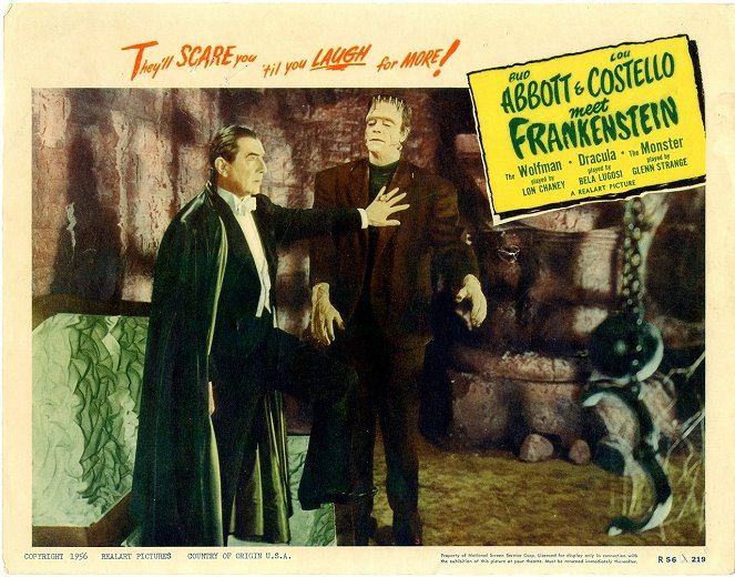 Deux Nigauds contre Frankenstein - Cartes de lobby