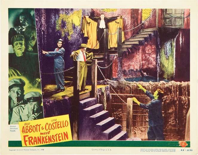 Deux Nigauds contre Frankenstein - Cartes de lobby