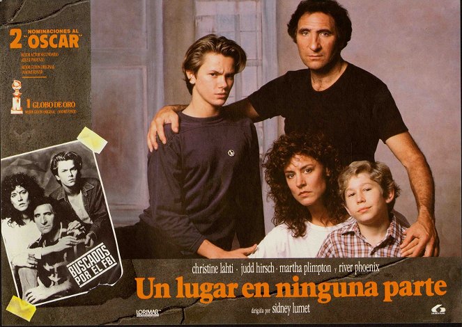 A bout de course - Cartes de lobby - River Phoenix, Judd Hirsch, Christine Lahti, Jonas Abry