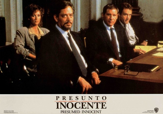 Presumed Innocent - Lobby Cards - Bonnie Bedelia, Raul Julia, Harrison Ford, Bradley Whitford