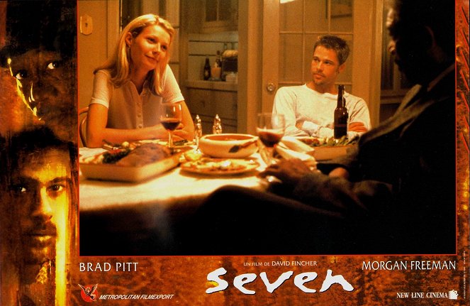 Se7en: Os Sete Pecados Mortais - Cartões lobby - Gwyneth Paltrow, Brad Pitt