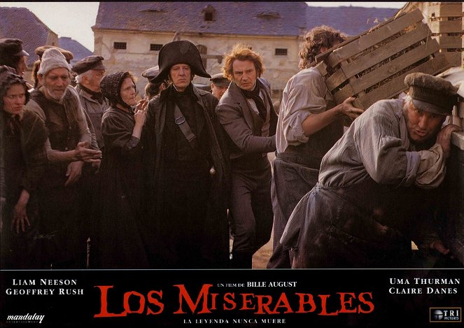 Les Misérables - Cartes de lobby - Geoffrey Rush, Liam Neeson