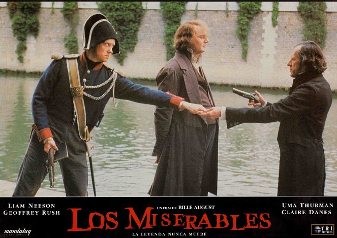 Les Misérables - Cartes de lobby - Liam Neeson, Geoffrey Rush