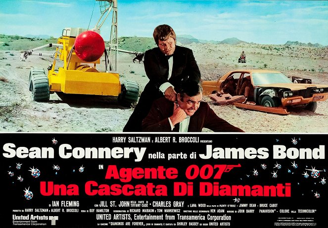 007 - Os Diamantes São Eternos - Cartões lobby - Bruce Glover, Sean Connery