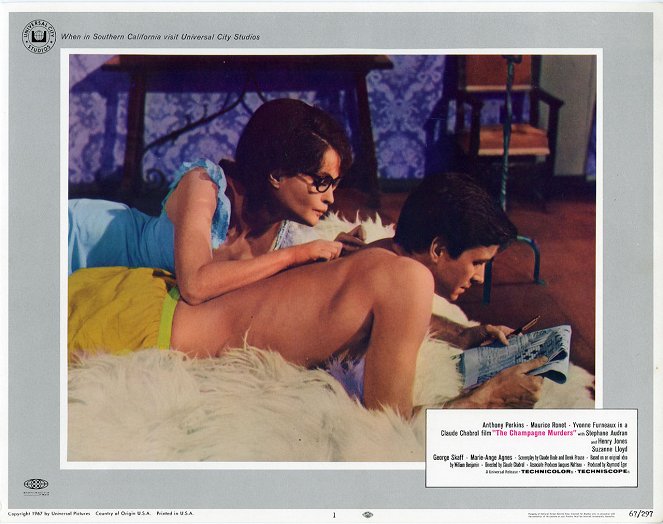 The Champagne Murders - Lobby Cards - Yvonne Furneaux, Anthony Perkins