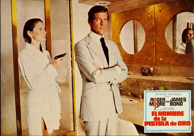 007 e o Homem da Pistola Dourada - Cartões lobby - Maud Adams, Roger Moore