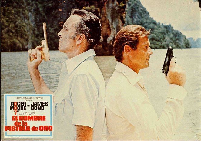 The Man with the Golden Gun - Lobbykaarten - Christopher Lee, Roger Moore