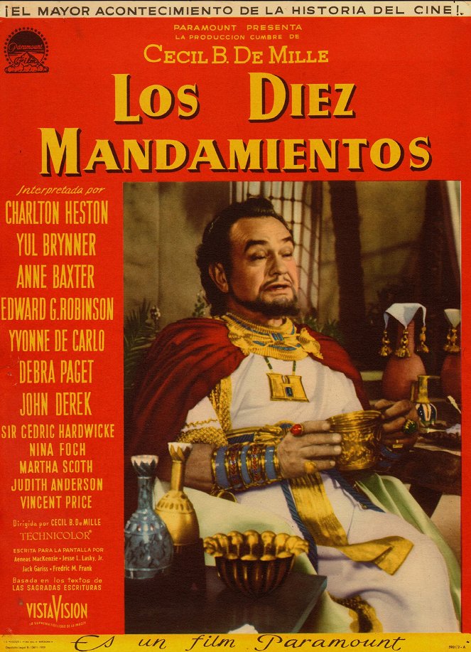 Los diez mandamientos - Fotocromos - Edward G. Robinson