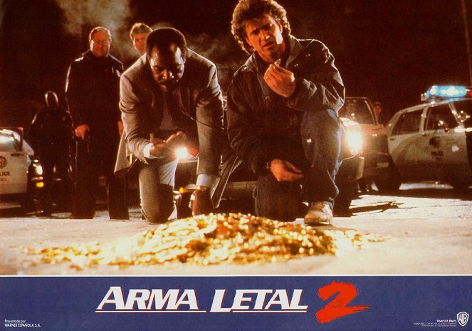 Lethal Weapon 2 - Brennpunkt L.A. - Lobbykarten - Danny Glover, Mel Gibson