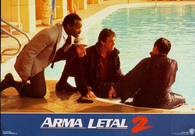 Lethal Weapon 2 - Brennpunkt L.A. - Lobbykarten - Danny Glover, Mel Gibson