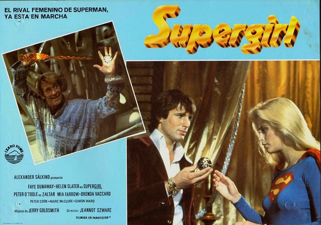 Supergirl - Cartes de lobby - Peter O'Toole, Hart Bochner, Helen Slater