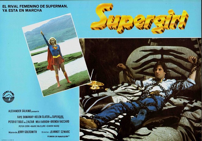 Supergirl - Cartões lobby - Helen Slater, Hart Bochner