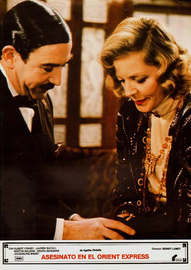 Murder on the Orient Express - Lobby Cards - Albert Finney, Lauren Bacall