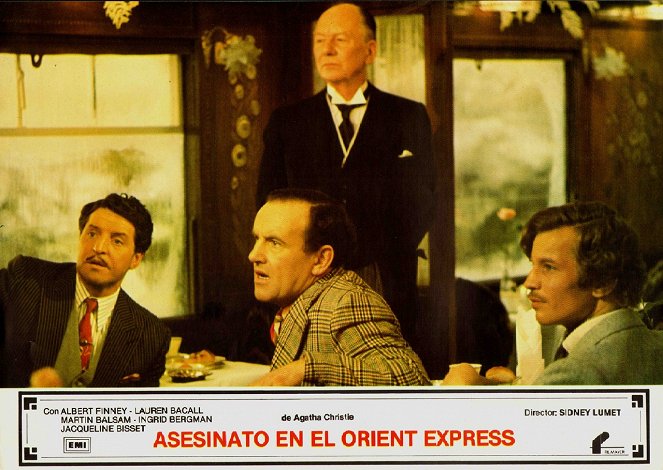 Murder on the Orient Express - Lobby Cards - Denis Quilley, Colin Blakely, John Gielgud, Michael York