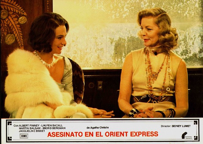 Murder on the Orient Express - Lobby Cards - Jacqueline Bisset, Lauren Bacall