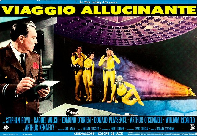 Viagem Fantástica - Cartões lobby - Stephen Boyd, Raquel Welch