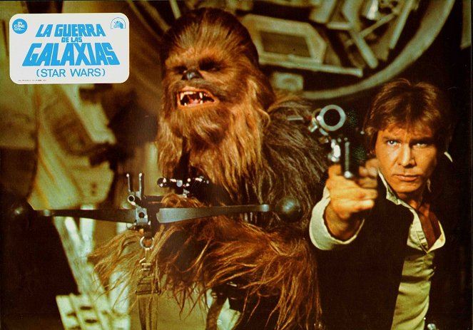 Star Wars - Episode IV: Eine neue Hoffnung - Lobbykarten - Peter Mayhew, Harrison Ford