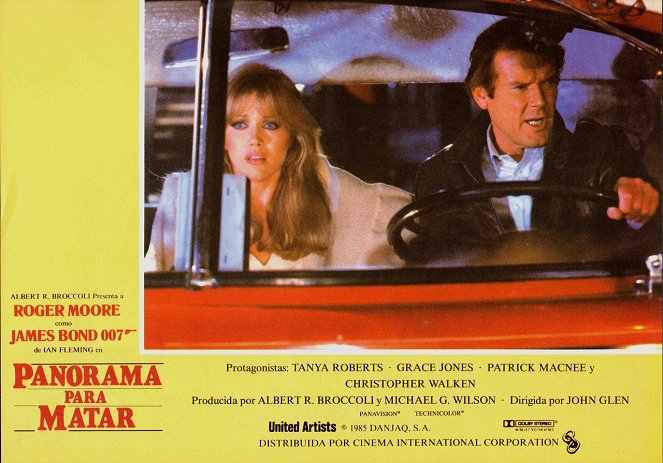 Dangereusement vôtre - Cartes de lobby - Tanya Roberts, Roger Moore