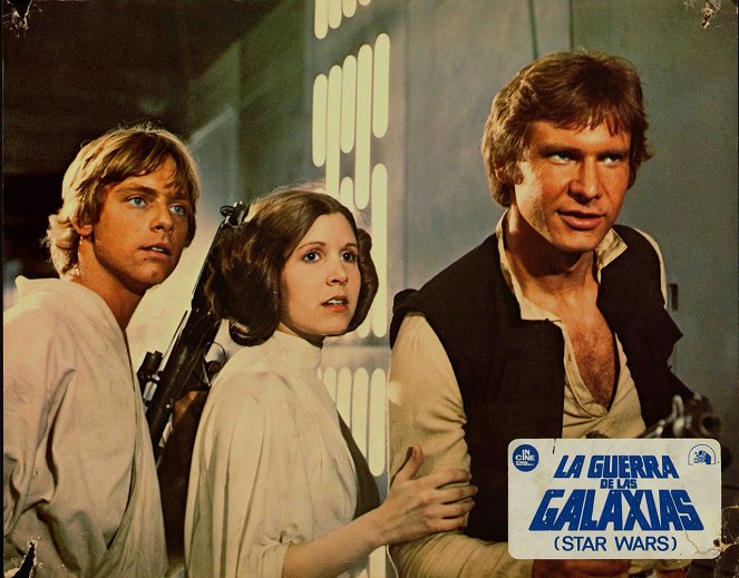 Star Wars : Episode IV - Un nouvel espoir - Cartes de lobby - Mark Hamill, Carrie Fisher, Harrison Ford