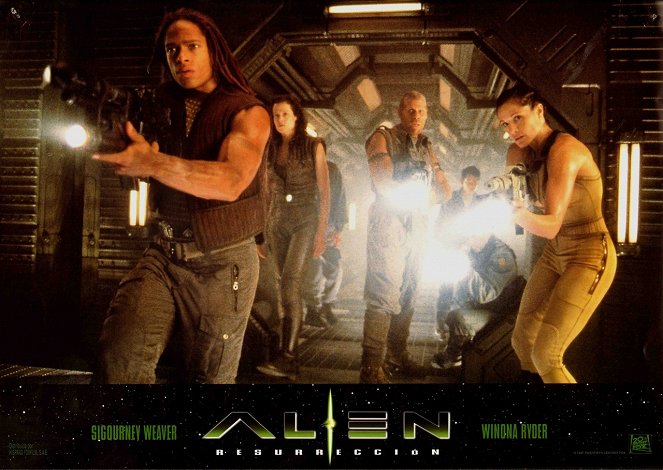 Alien: Resurrection - Lobbykaarten - Gary Dourdan, Sigourney Weaver, Ron Perlman, Kim Flowers
