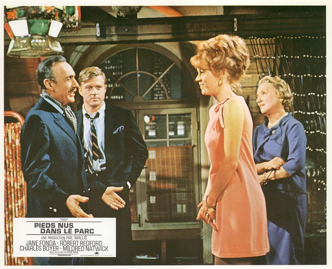 Barefoot in the Park - Lobbykaarten - Charles Boyer, Robert Redford, Jane Fonda, Mildred Natwick