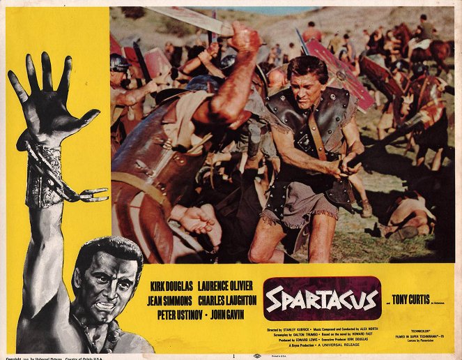 Spartacus - Lobby Cards - Kirk Douglas