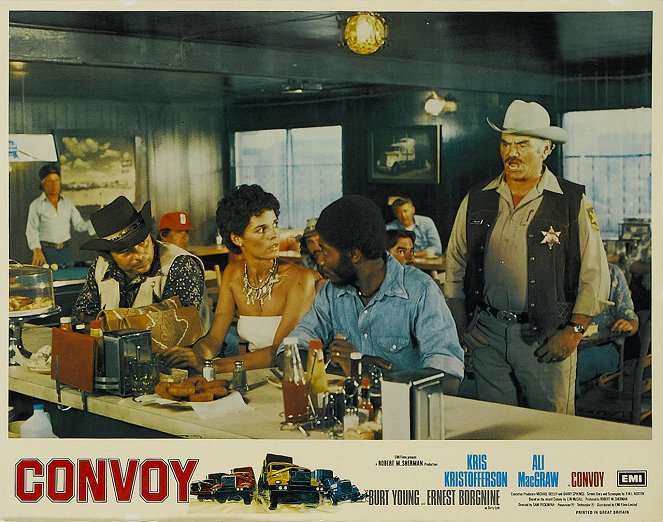 Sam Peckinpah's Convoy - Lobby Cards - Burt Young, Ali MacGraw, Franklyn Ajaye, Ernest Borgnine