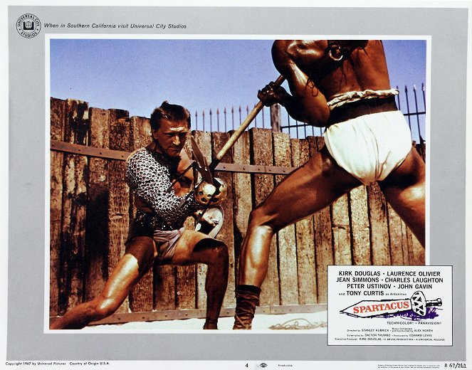 Spartacus - Cartões lobby - Kirk Douglas