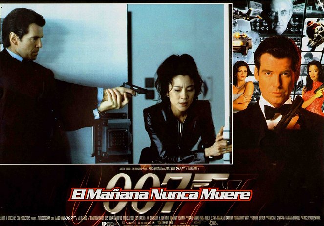 007 - O Amanhã Nunca Morre - Cartões lobby - Pierce Brosnan, Michelle Yeoh