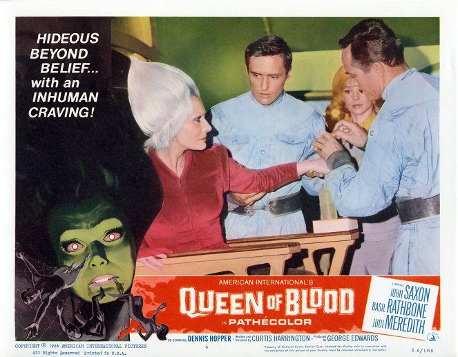 Queen of Blood - Lobby Cards - Florence Marly, Dennis Hopper, Judi Meredith