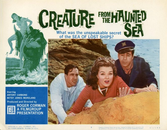 Creature from the Haunted Sea - Cartões lobby - Robert Towne, Betsy Jones-Moreland, Antony Carbone