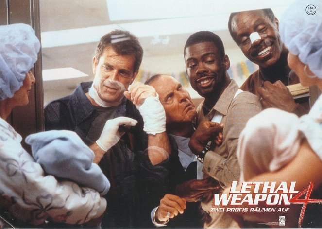 Lethal Weapon 4 – Zwei Profis räumen auf - Lobbykarten - Mel Gibson, Joe Pesci, Chris Rock, Danny Glover