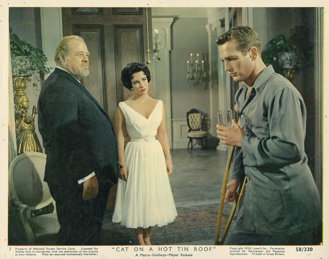 Cat on a Hot Tin Roof - Lobby Cards - Burl Ives, Elizabeth Taylor, Paul Newman