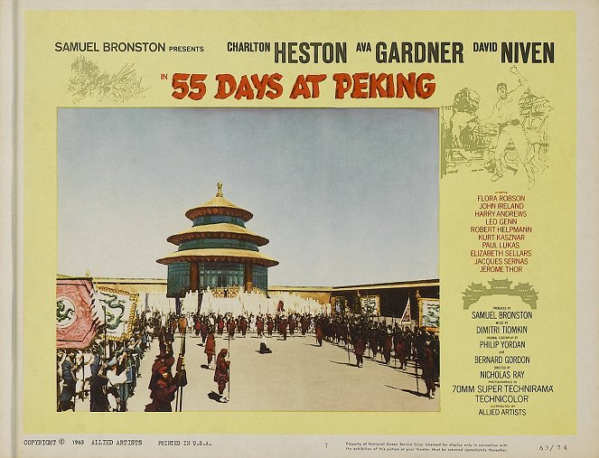 55 Days at Peking - Cartões lobby