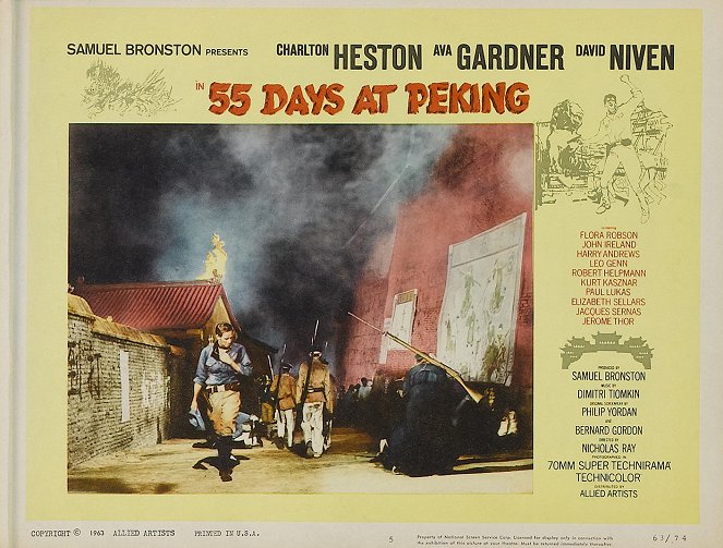 55 Days at Peking - Lobbykaarten