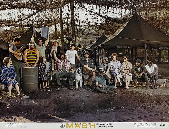 MASH film - Fotosky - Donald Sutherland, Elliott Gould, René Auberjonois, John Schuck, Carl Gottlieb