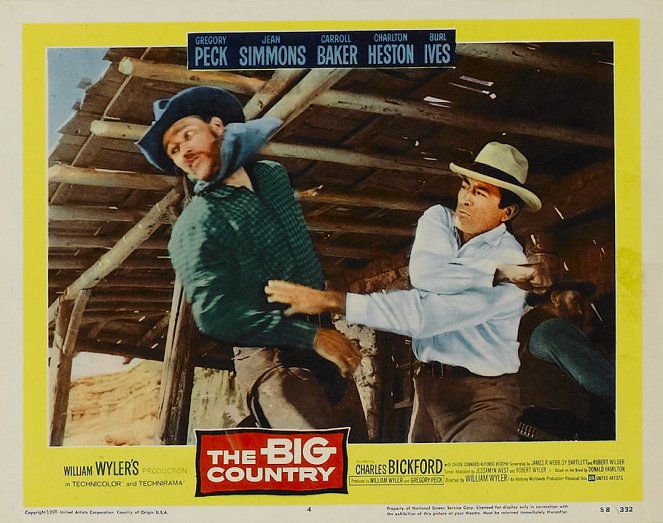 The Big Country - Cartões lobby - Chuck Connors, Gregory Peck