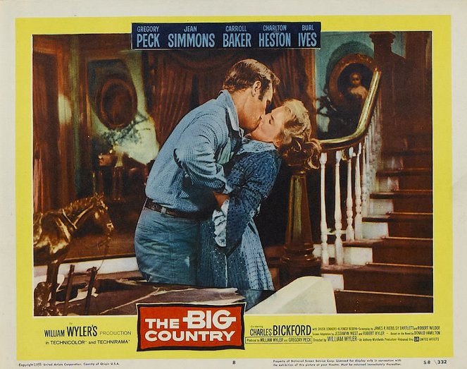 The Big Country - Lobbykaarten - Charlton Heston, Carroll Baker