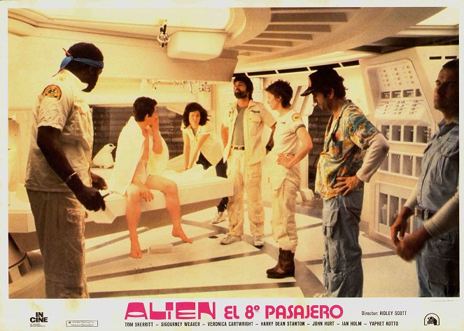 Alien, le huitième passager - Cartes de lobby - Yaphet Kotto, John Hurt, Sigourney Weaver, Tom Skerritt, Veronica Cartwright, Harry Dean Stanton, Ian Holm
