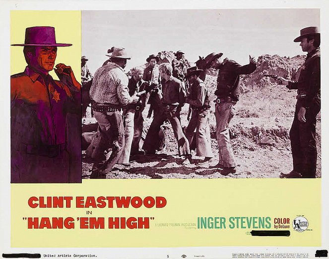 Hängt ihn höher - Lobbykarten - Clint Eastwood