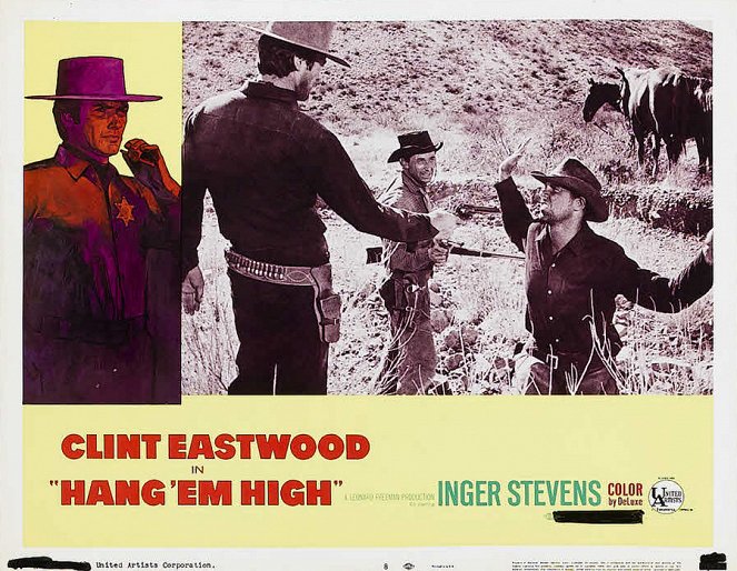 Pendez-les haut et court - Cartes de lobby - Clint Eastwood