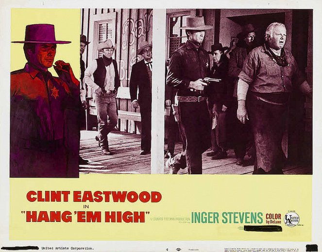 Pendez-les haut et court - Cartes de lobby - Clint Eastwood, Alan Hale Jr.
