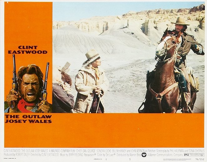 Der Texaner - Lobbykarten - Chief Dan George, Clint Eastwood