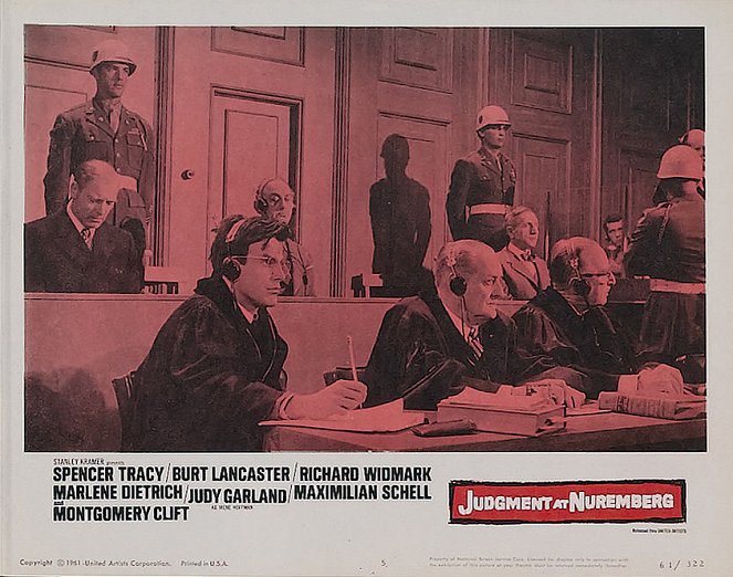 Judgment at Nuremberg - Lobbykaarten - Burt Lancaster, Maximilian Schell, Torben Meyer, Martin Brandt
