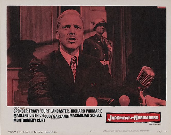 O Julgamento de Nuremberga - Cartões lobby - Burt Lancaster